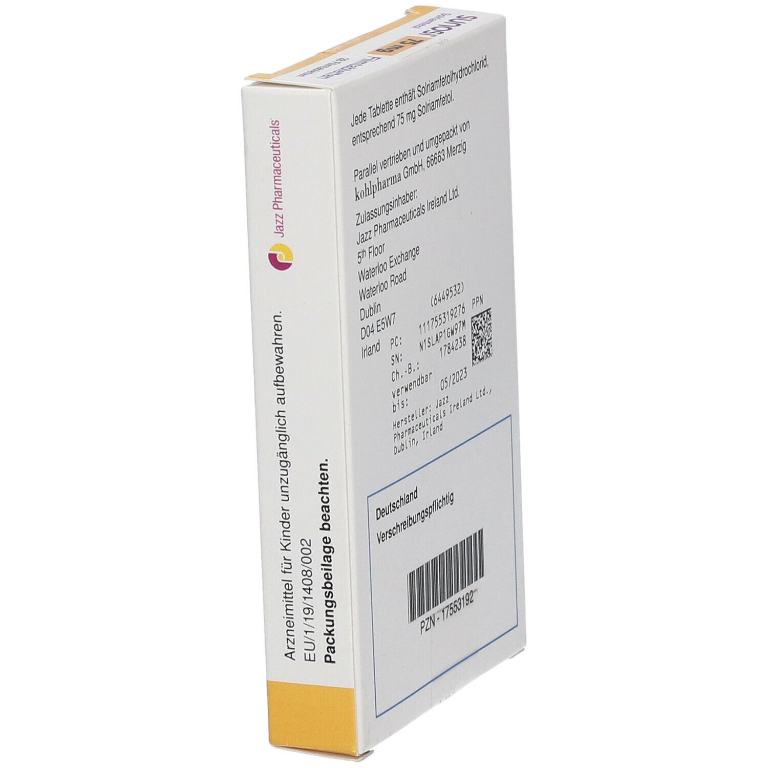 SUNOSI 75 mg Filmtabletten