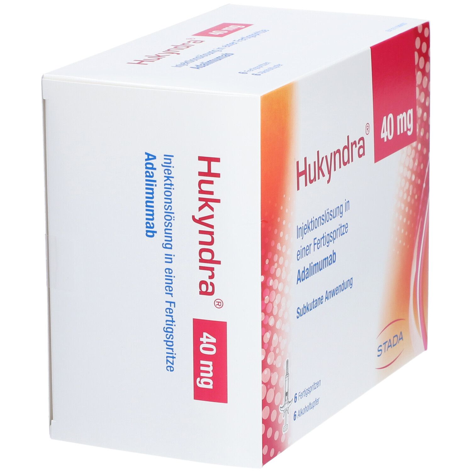 Hukyndra 40 mg/0,4 ml Inj.-Lösung in Fertigspritze 6x0,4 Injektionslösung