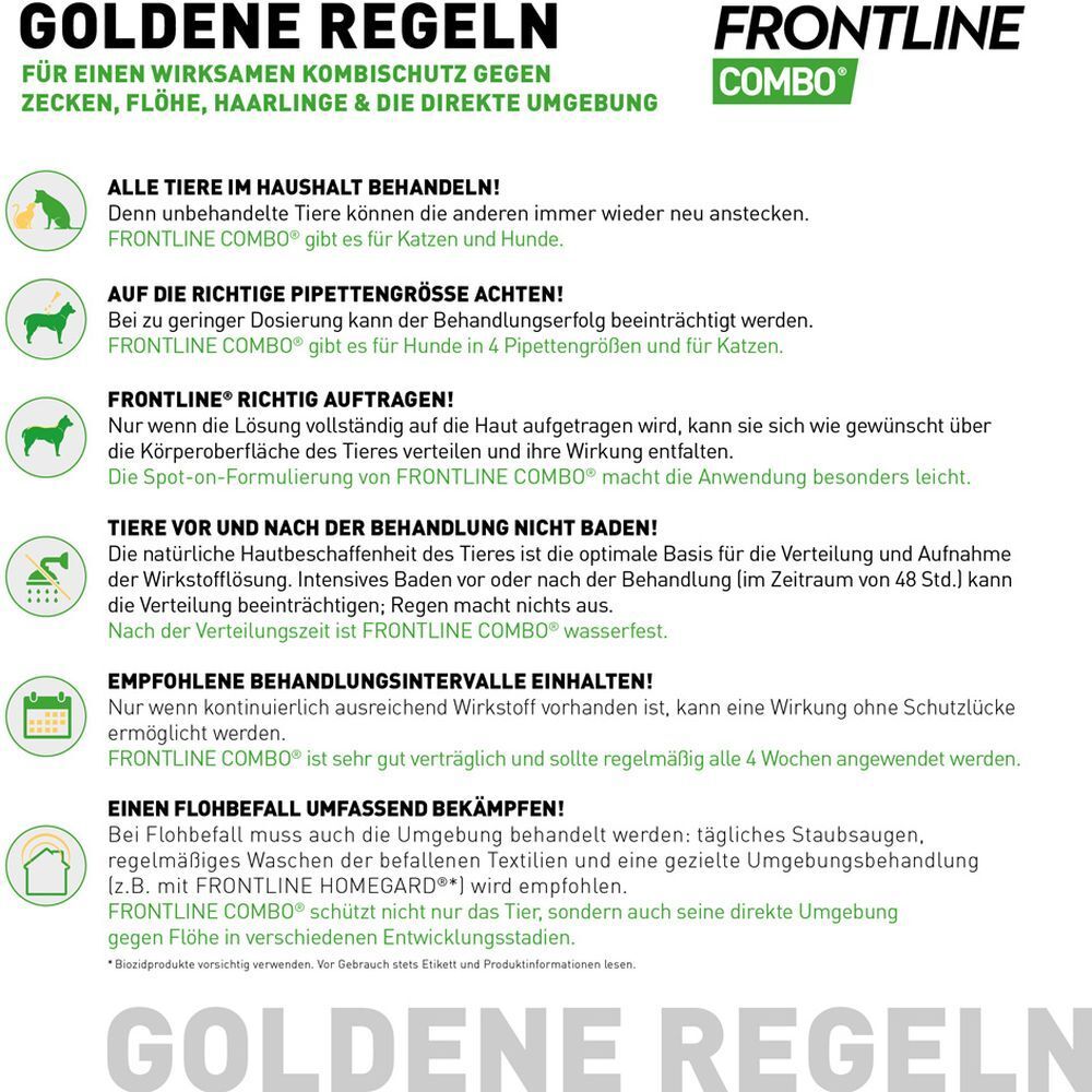 FRONTLINE COMBO® Spot on gegen Flöhe und Zecken Hund S 2-10kg