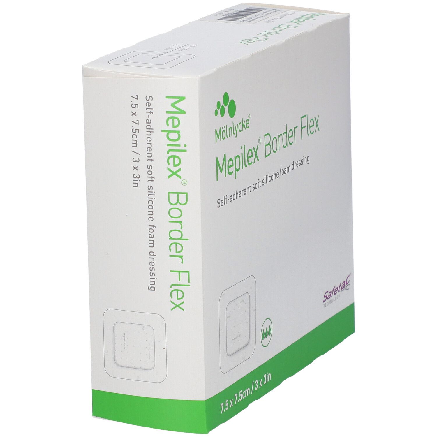 Mepilex® Border Flex 7,5 x 7,5 cm