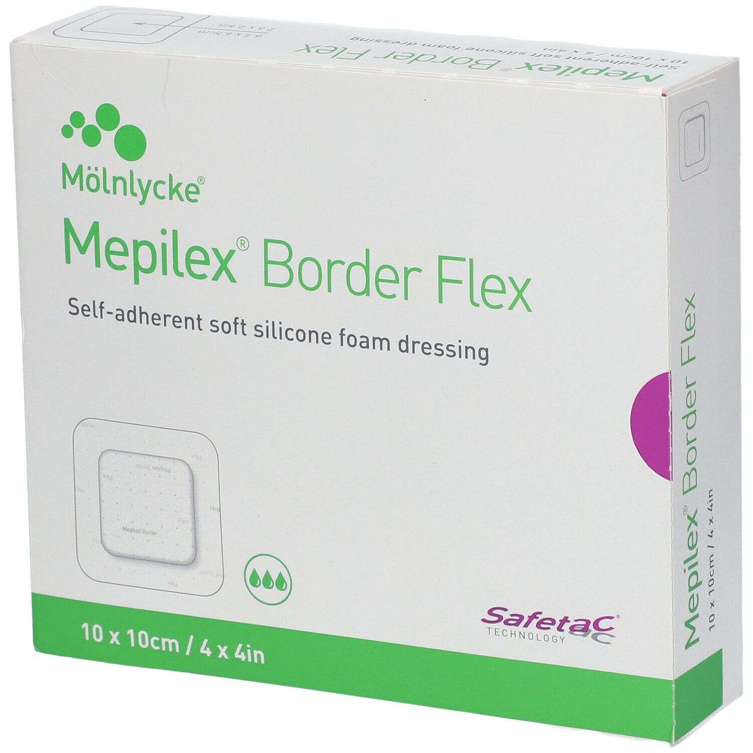 Mepilex® Border Flex 10 x 10 cm