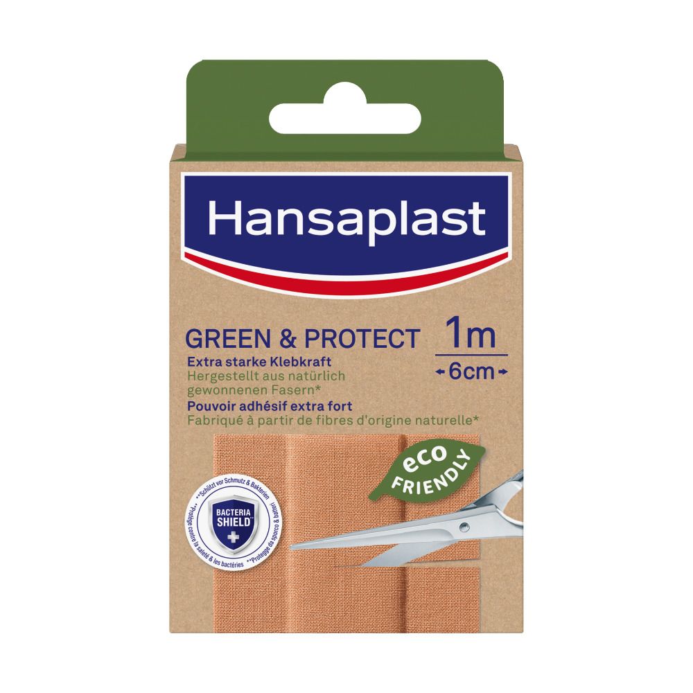 Hansaplast Green & Protect Pflaster 1 m x 6 cm