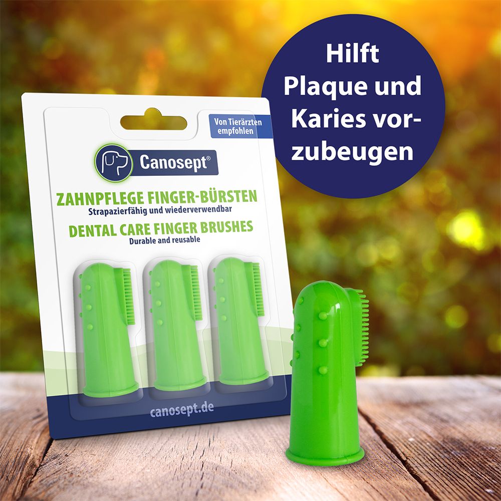 Canosept® Zahnpflege Finger-Bürste für Hunde