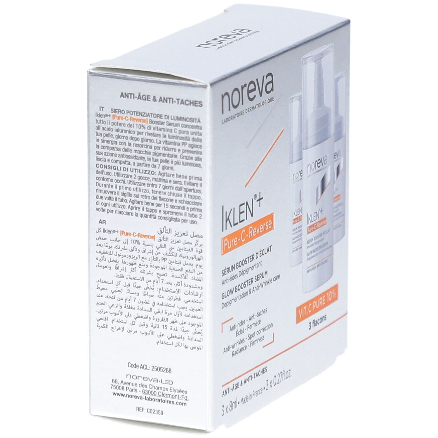 Noreva IKLEN+ Pure-C-Reverse Glow Booster Serum