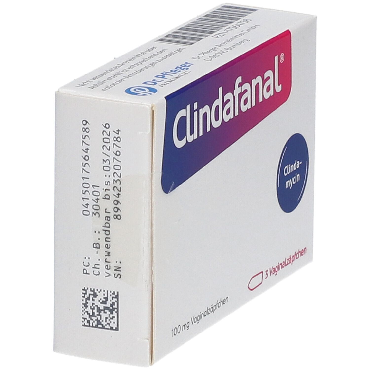CLINDAFANAL 100 mg Vaginalzäpfchen