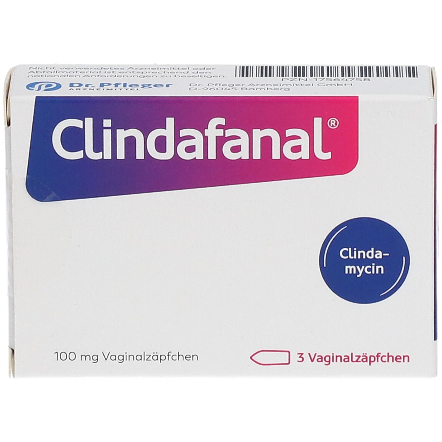 CLINDAFANAL 100 mg Vaginalzäpfchen