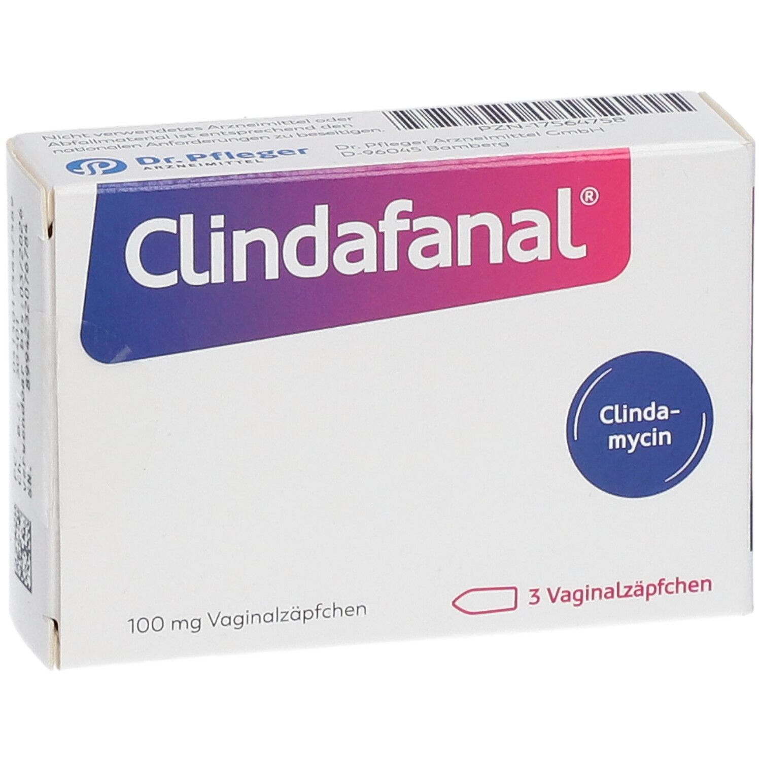 CLINDAFANAL 100 mg Vaginalzäpfchen