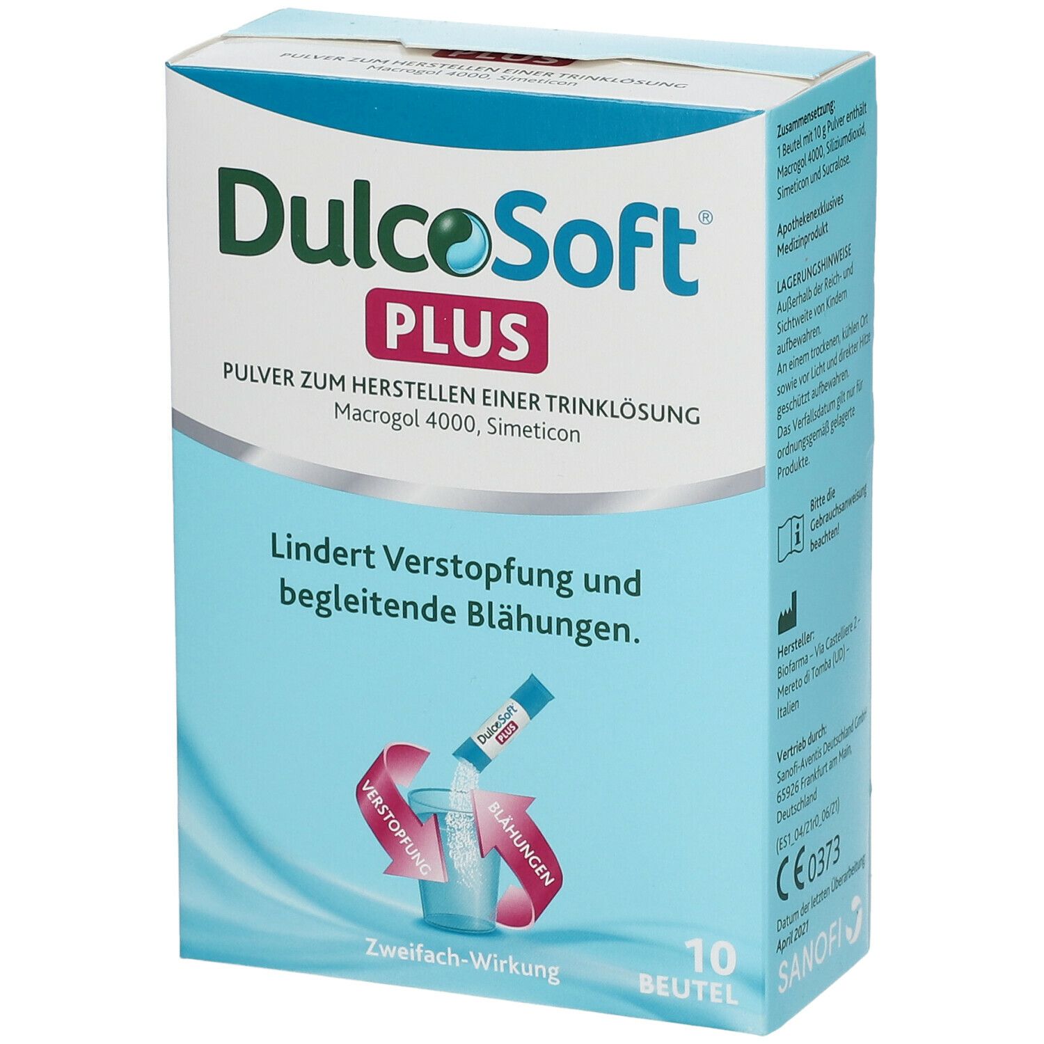 DulcoSoft Plus Abführmittel bei Verstopfung mit Blähungen