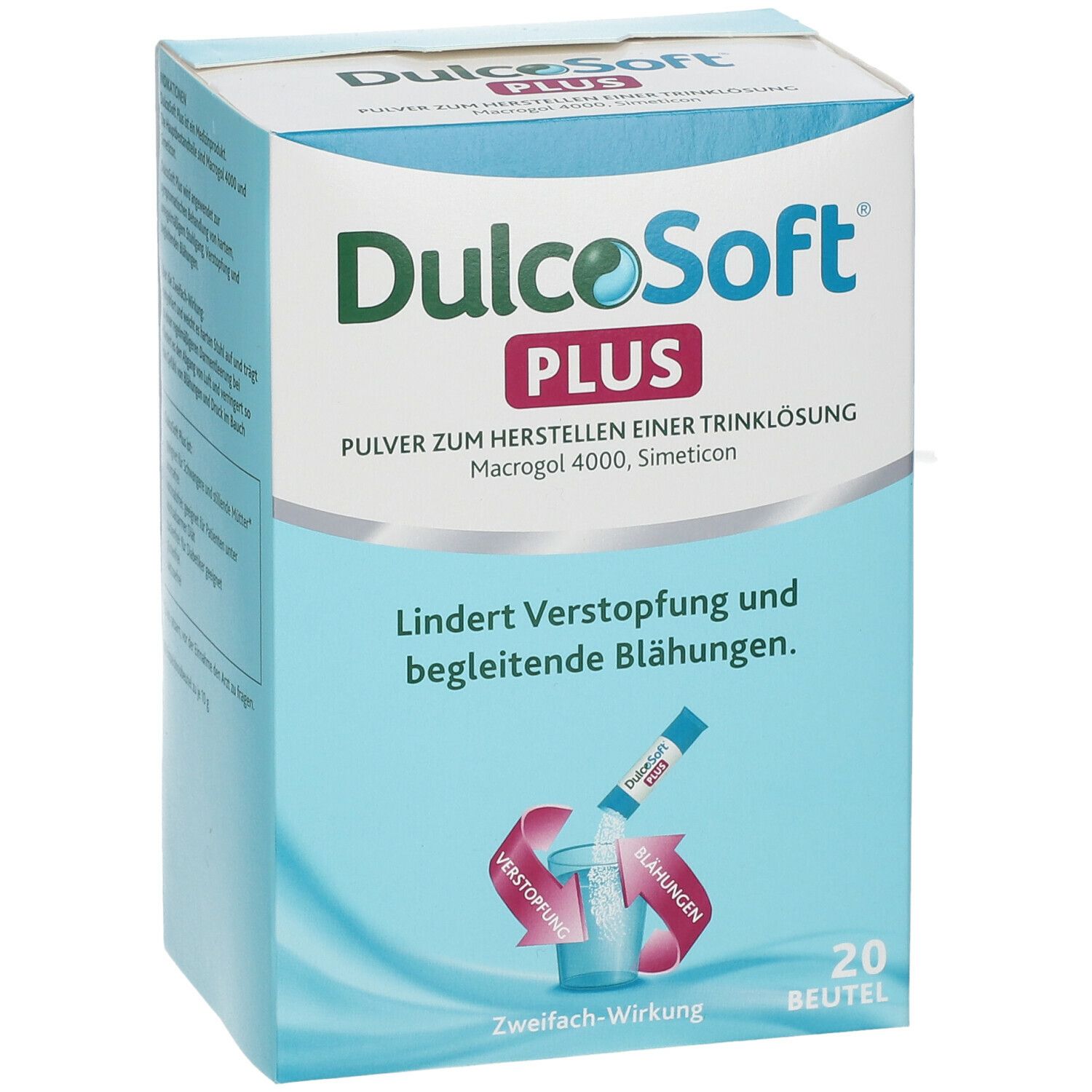 DulcoSoft® Plus mit Macrogol und Simeticon