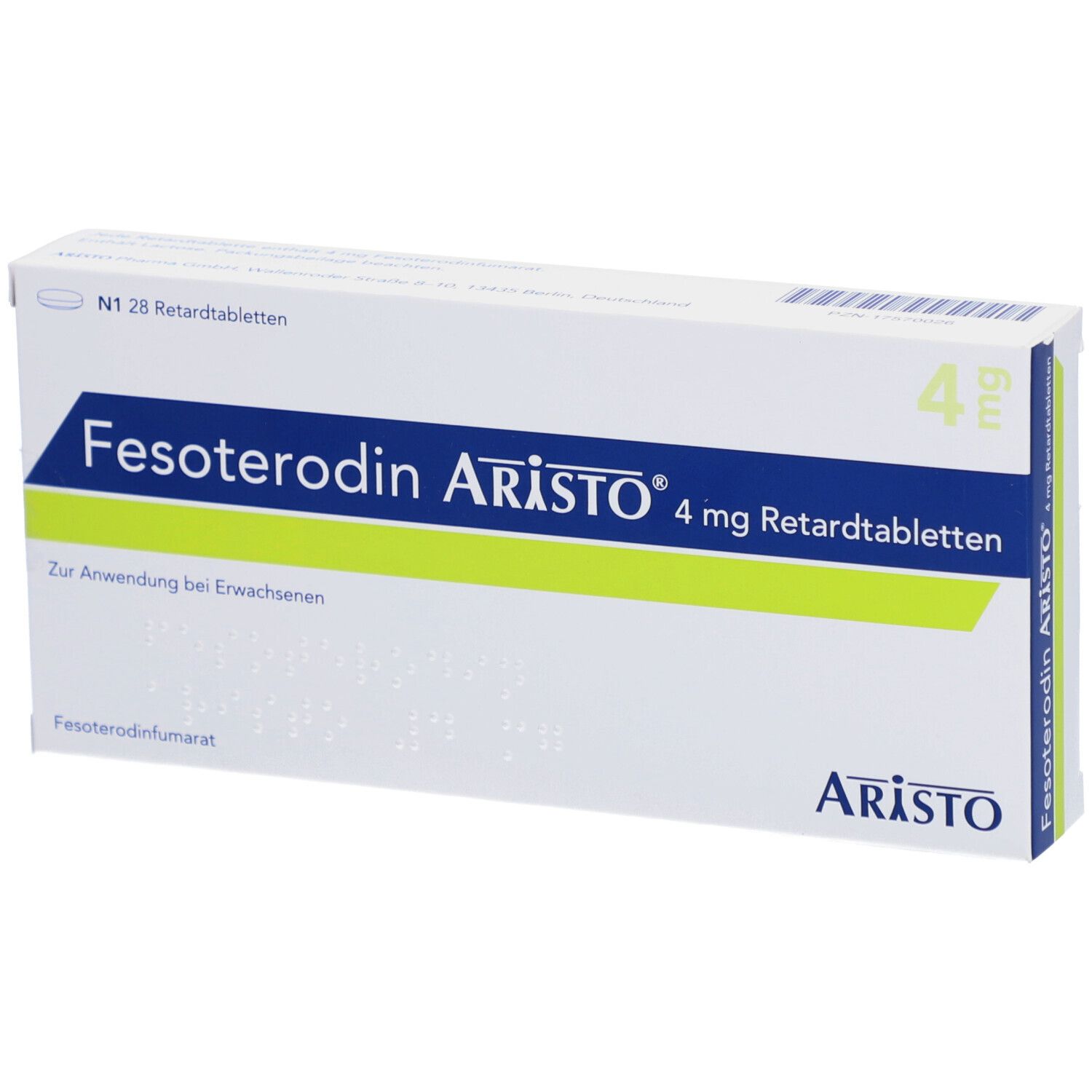 FESOTERODIN Aristo 4 mg Retardtabletten