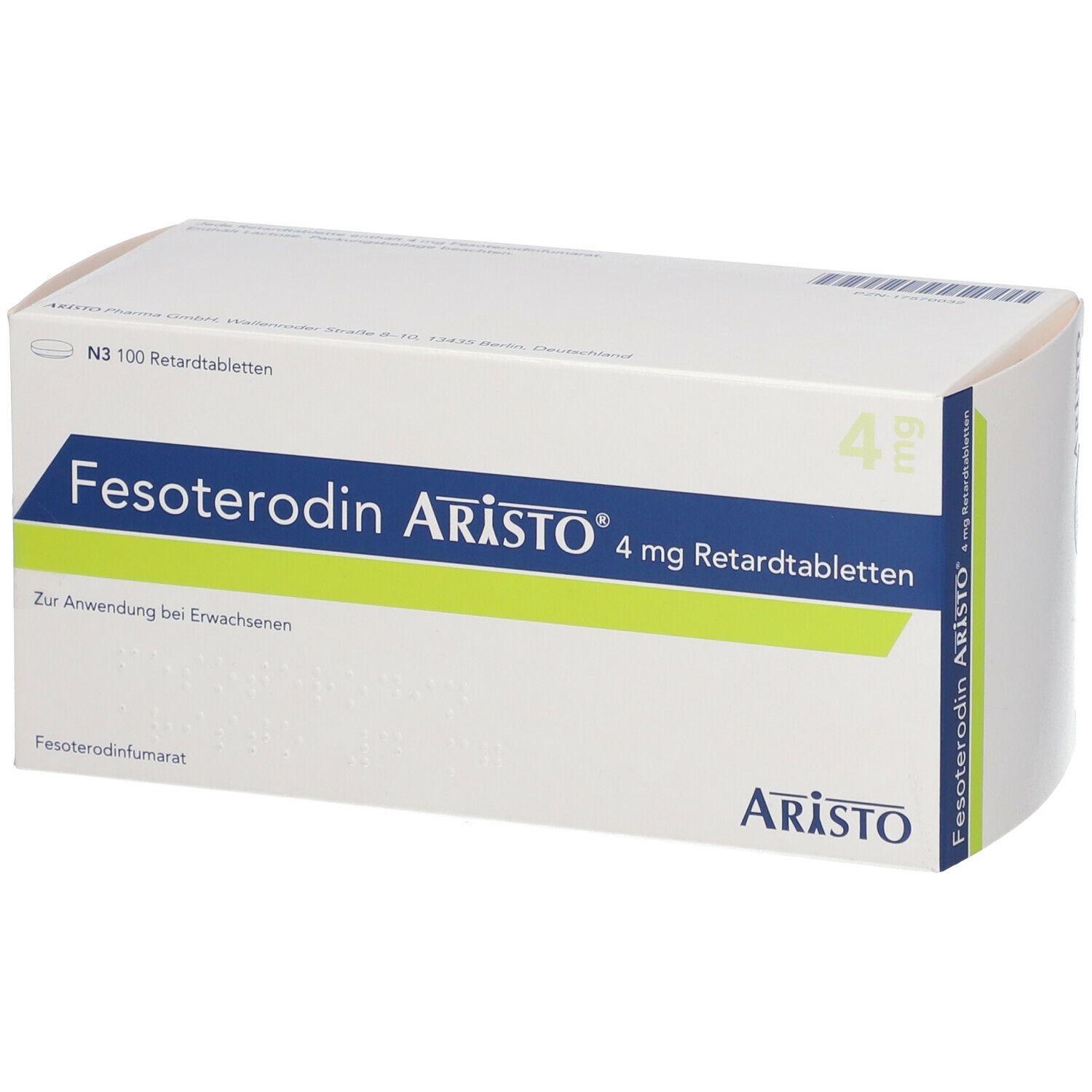 FESOTERODIN Aristo 4 mg Retardtabletten