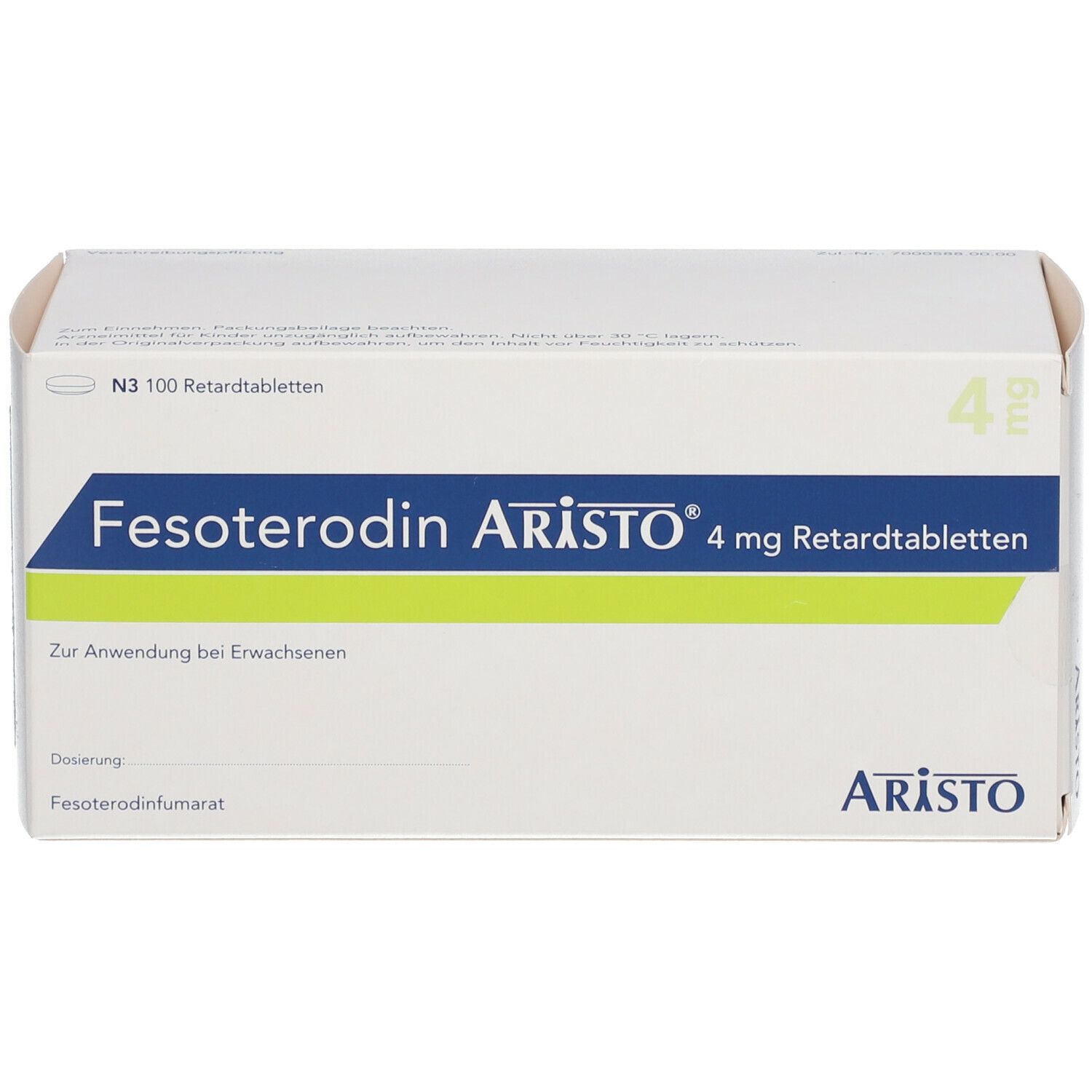 FESOTERODIN Aristo 4 mg Retardtabletten