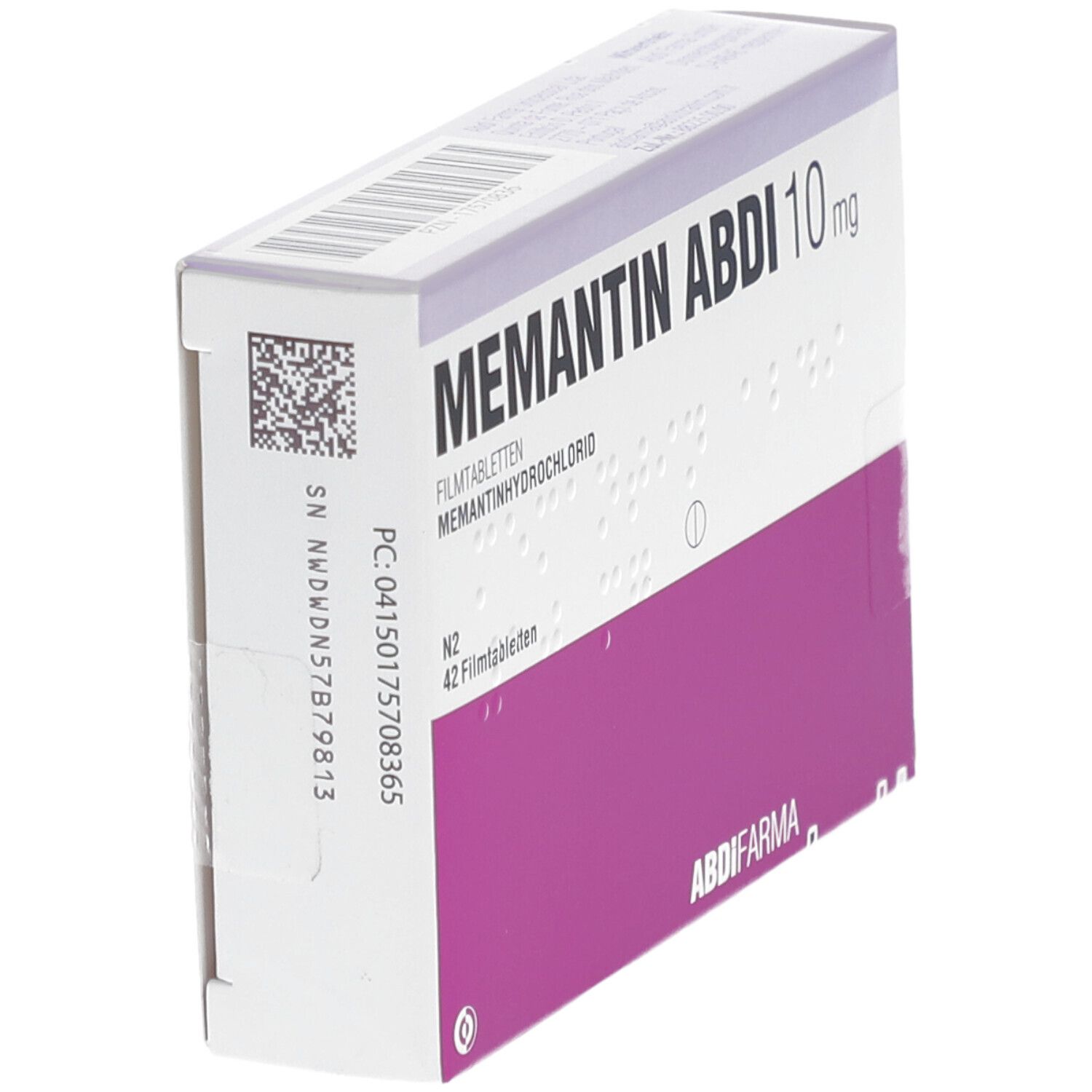 Memantin Abdi 20 mg Filmtabletten 42 St