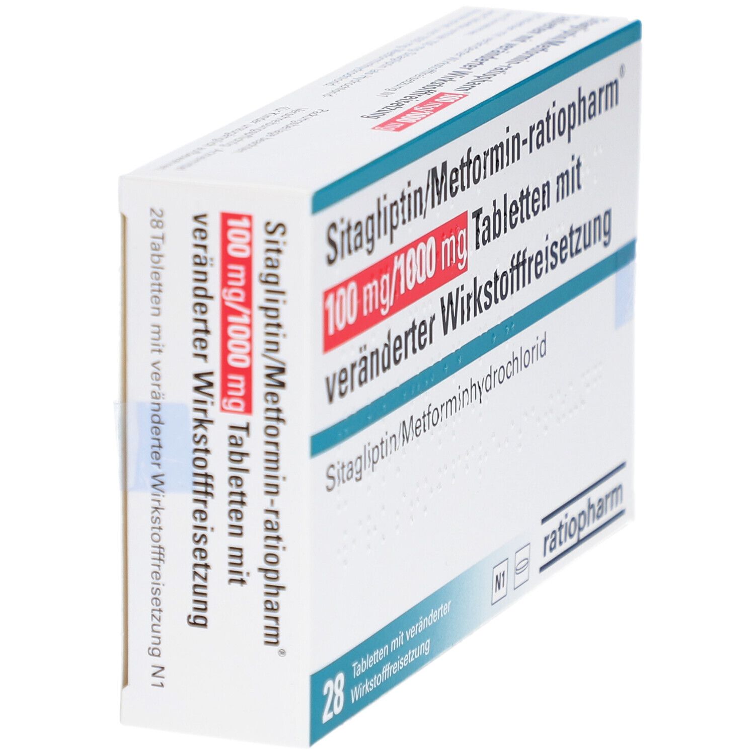 Sitagliptin/Metformin-ratiopharm® 100mg/1000mg