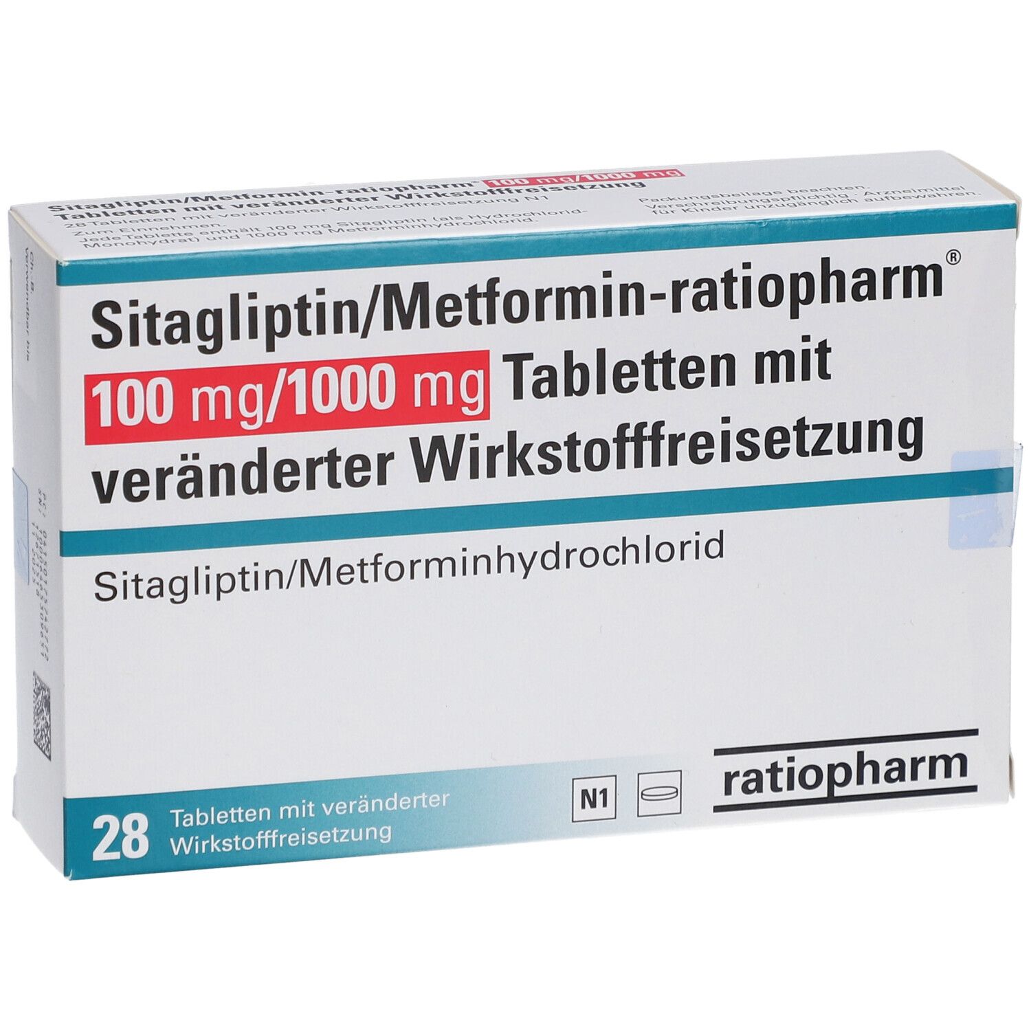 Sitagliptin/Metformin-ratiopharm® 100mg/1000mg