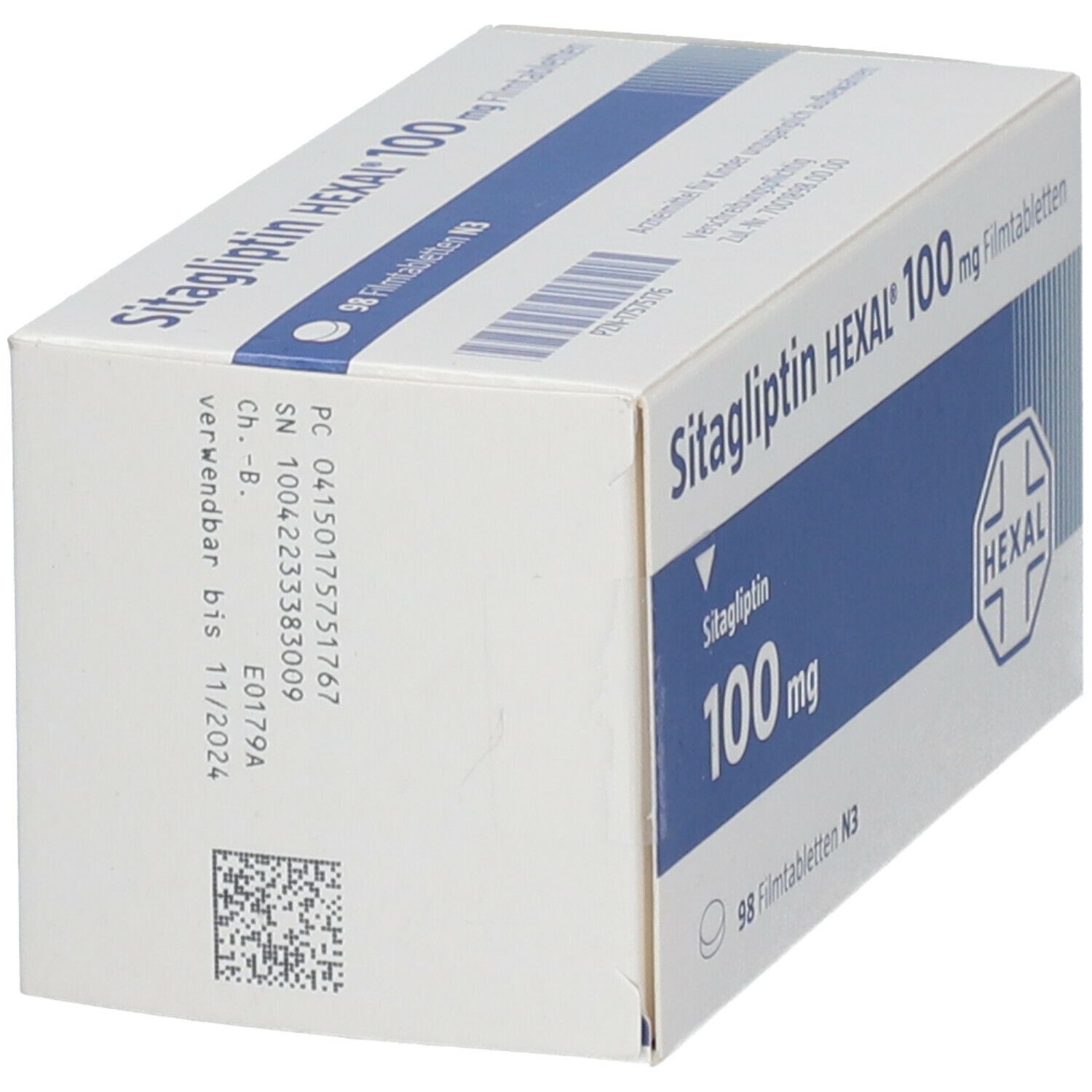 Sitagliptin Hexal 100 mg Filmtabletten 28 St