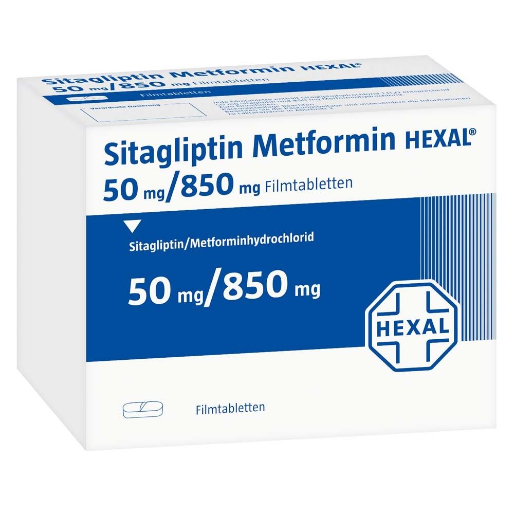 SITAGLIPTIN Metformin HEXAL 50 mg/850 mg Filmtabl.
