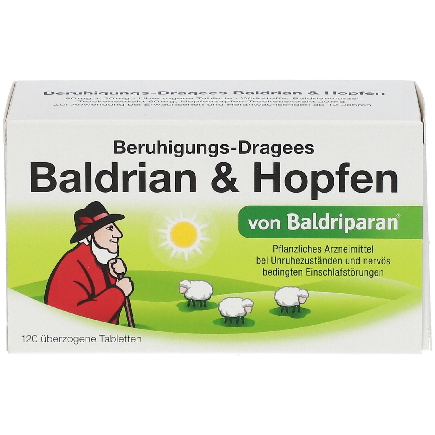 Baldriparan® Beruhigungs-Dragees Baldrian & Hopfen 120 St - SHOP APOTHEKE