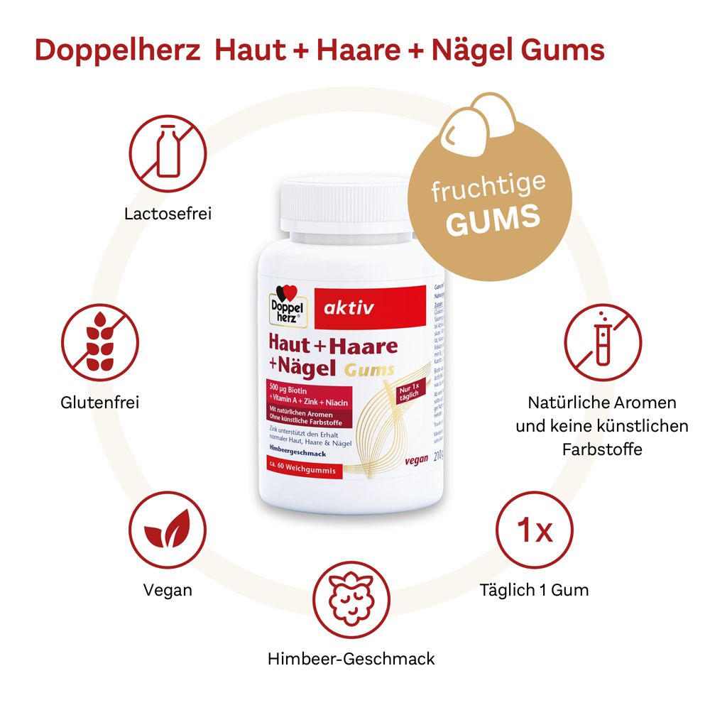 Doppelherz Haut + Haare + Nägel Gums