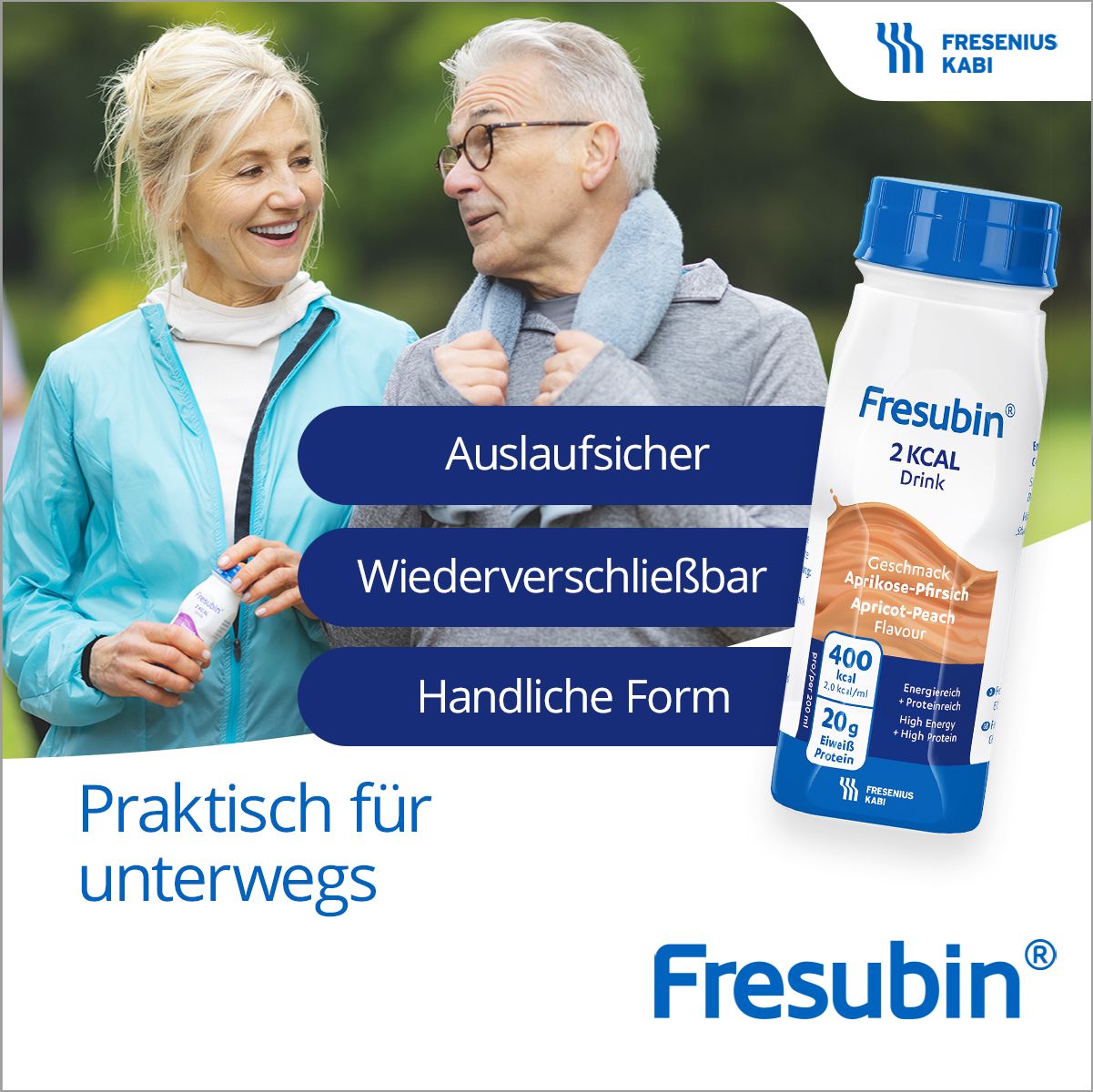 Fresubin 2 kcal Trinknahrung Mischkarton herzhaft | Aufbaukost & Nahrung mit Vitamin D für mehr Energie