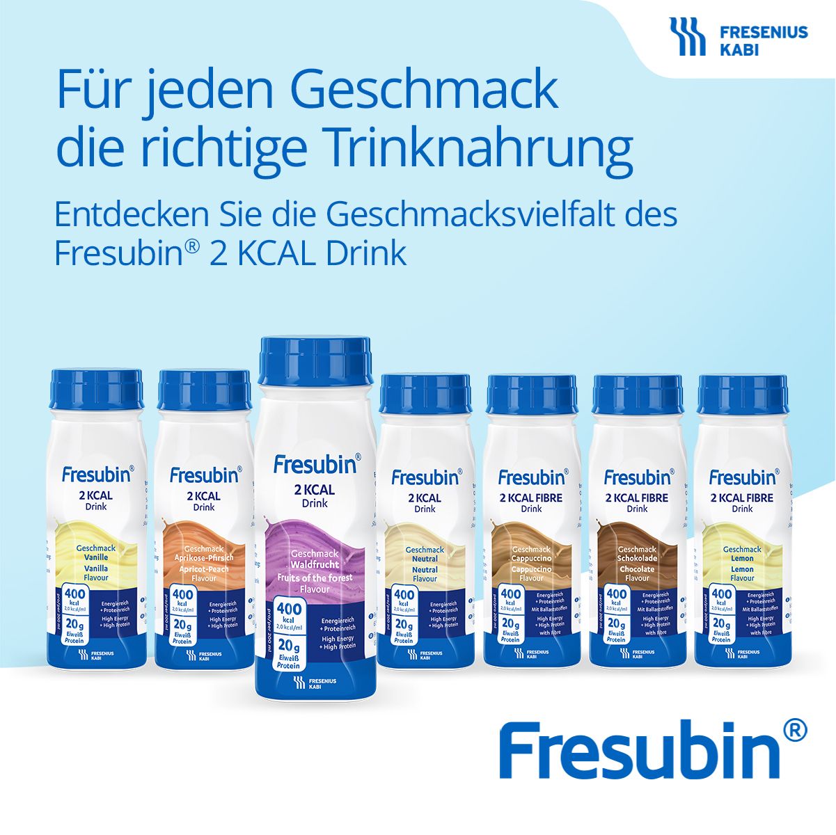 Fresubin 2 kcal Trinknahrung Mischkarton herzhaft | Aufbaukost & Nahrung mit Vitamin D für mehr Energie