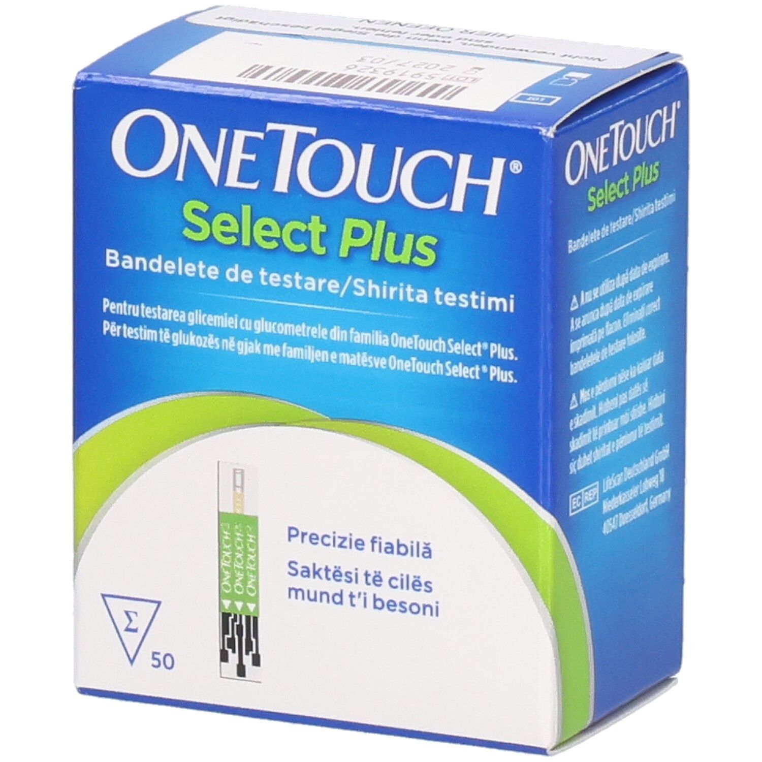 ONE Touch Select Plus Blutzucker Teststreifen 50 St