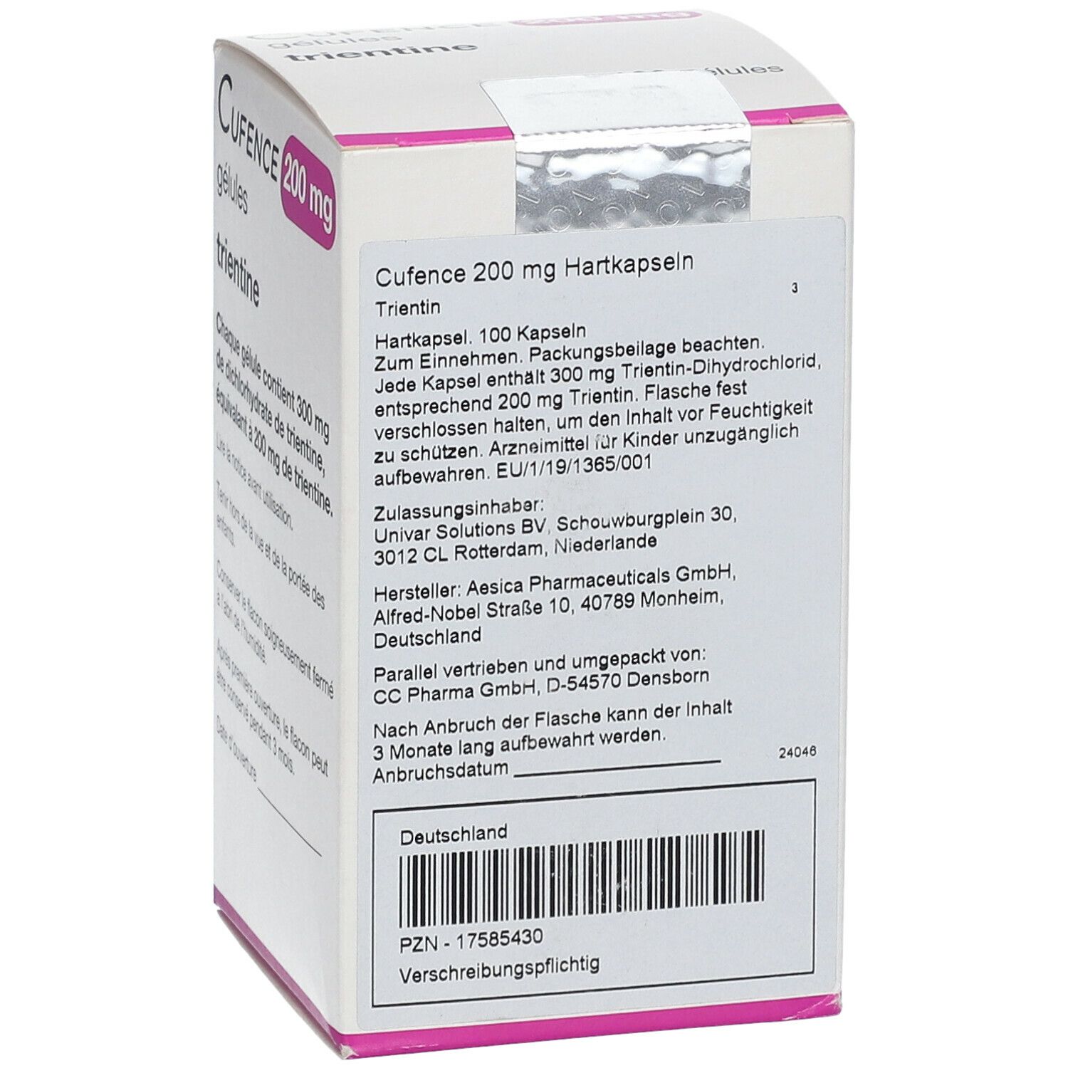 CUFENCE 200 mg Hartkapseln