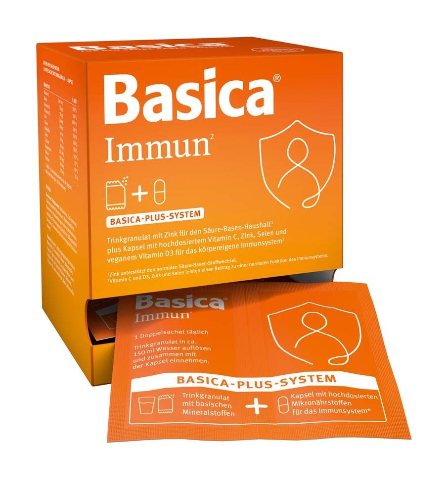 Basica Immun Trinkgranulat+Kapsel f.30 Tage 30 St Kombipackung