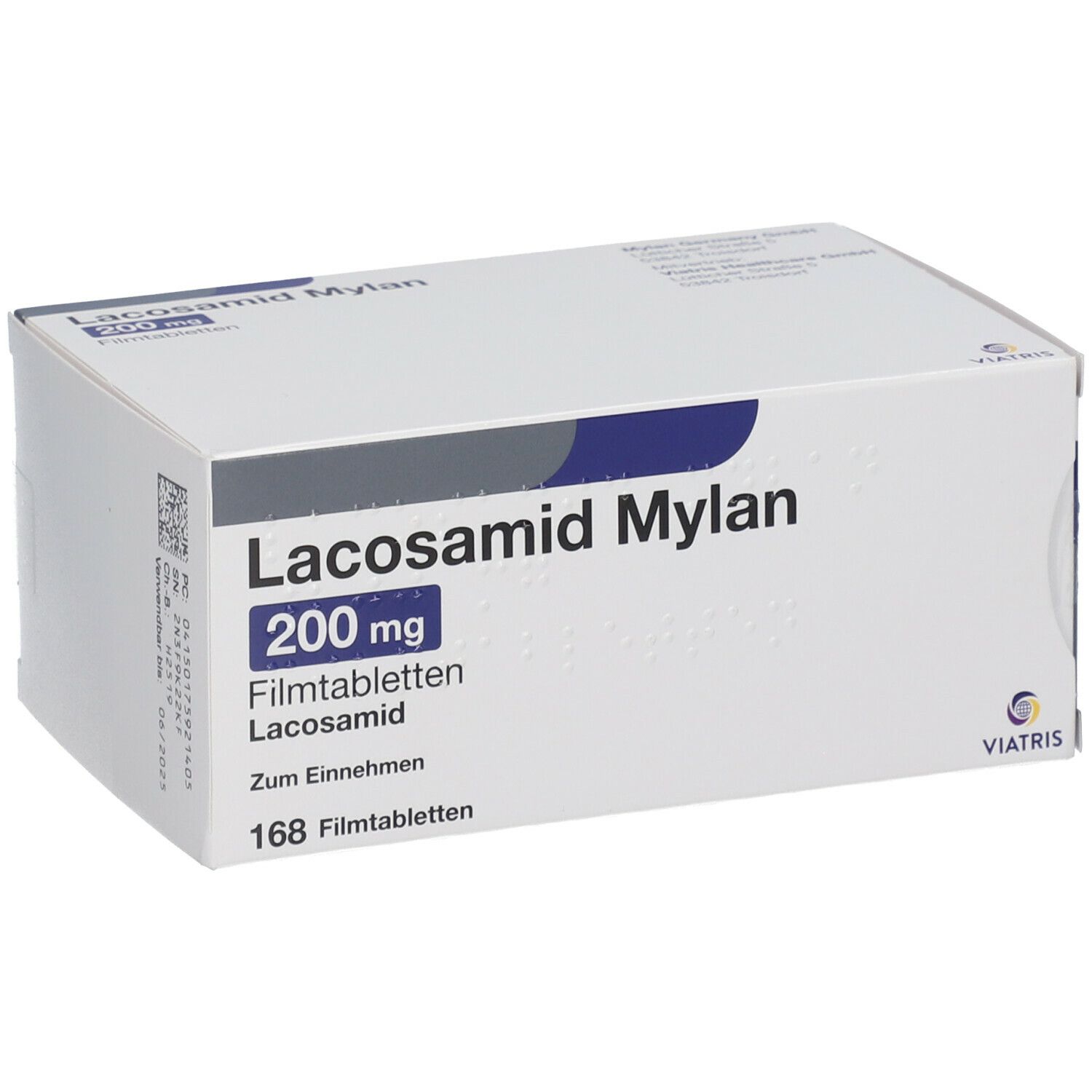 LACOSAMID Mylan 200 mg Filmtabletten