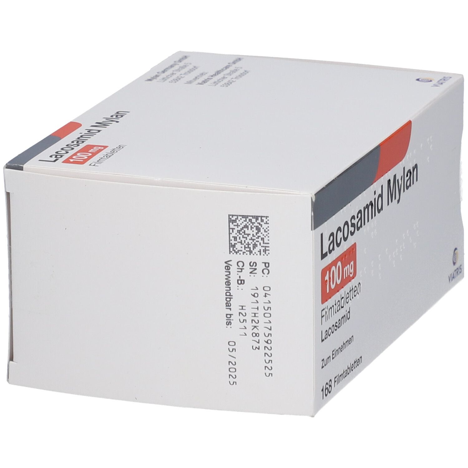 Lacosamid Mylan 100 mg Filmtabletten 168 St