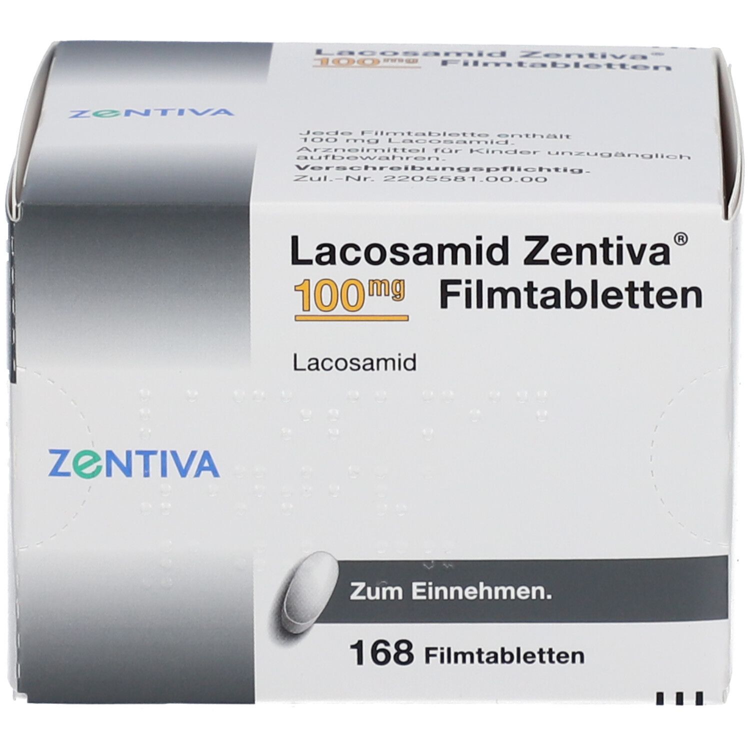 LACOSAMID Zentiva 100 mg Filmtabletten