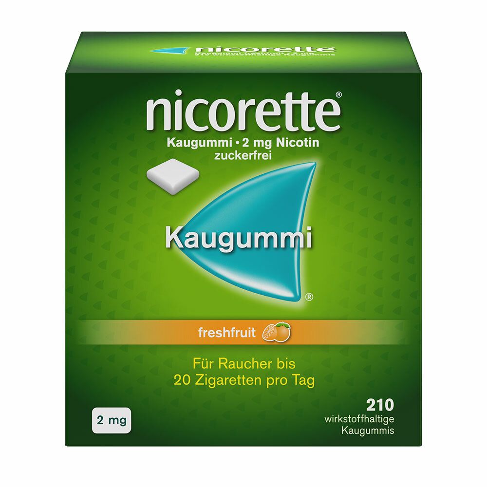 nicorette® Kaugummi freshfruit 2 mg - Jetzt 20% Rabatt sichern*
