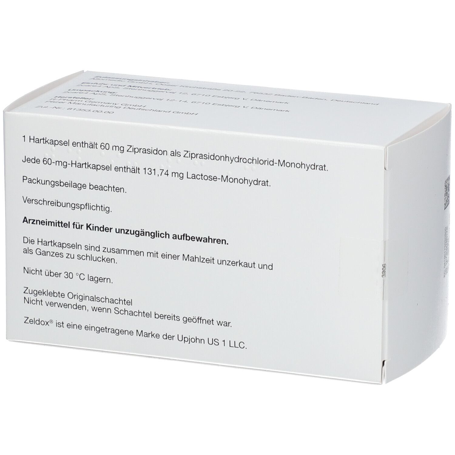 ZELDOX 60 mg Hartkapseln