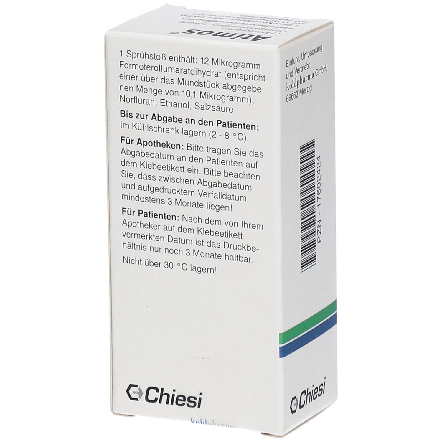 ATIMOS 12 Mikrogramm 120 Hub Druckgas-Inhalat.Lsg.
