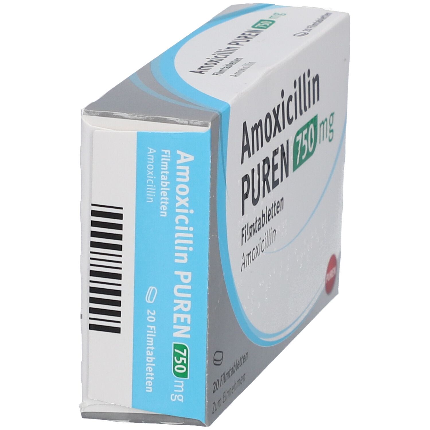 Amoxicillin Puren 750 mg Filmtabletten 20 St