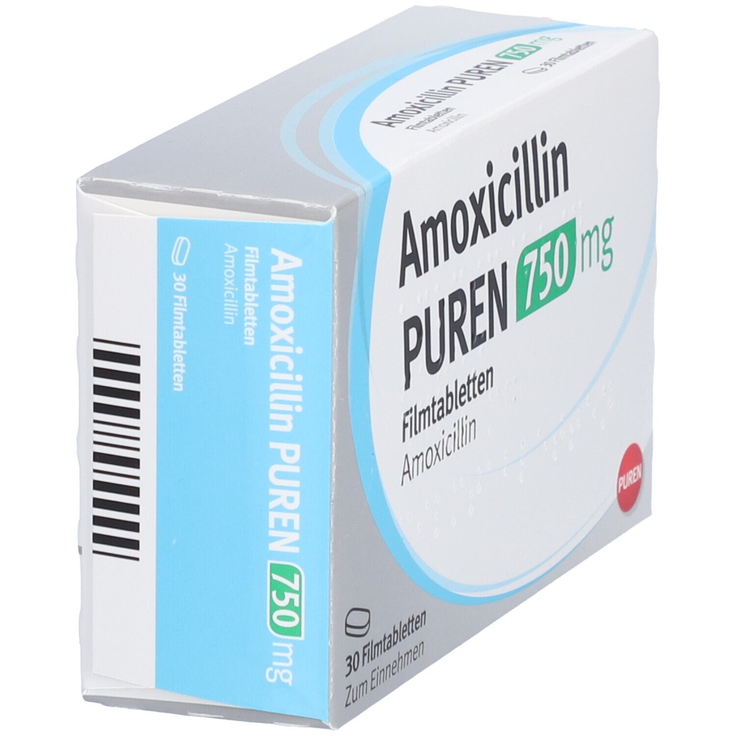 Amoxicillin Puren 750 mg Filmtabletten 10 St