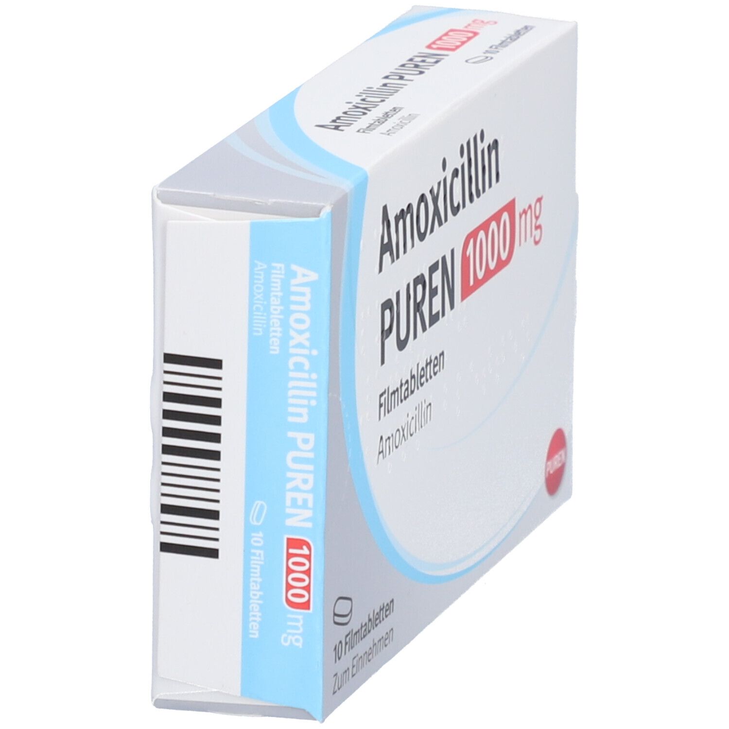 Amoxicillin Puren 1000 mg Filmtabletten 10 St