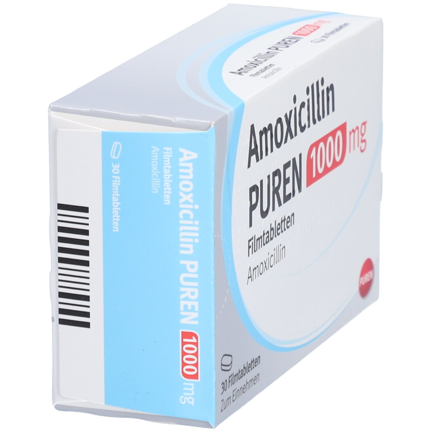 Amoxicillin Puren 1000 mg Filmtabletten 30 St