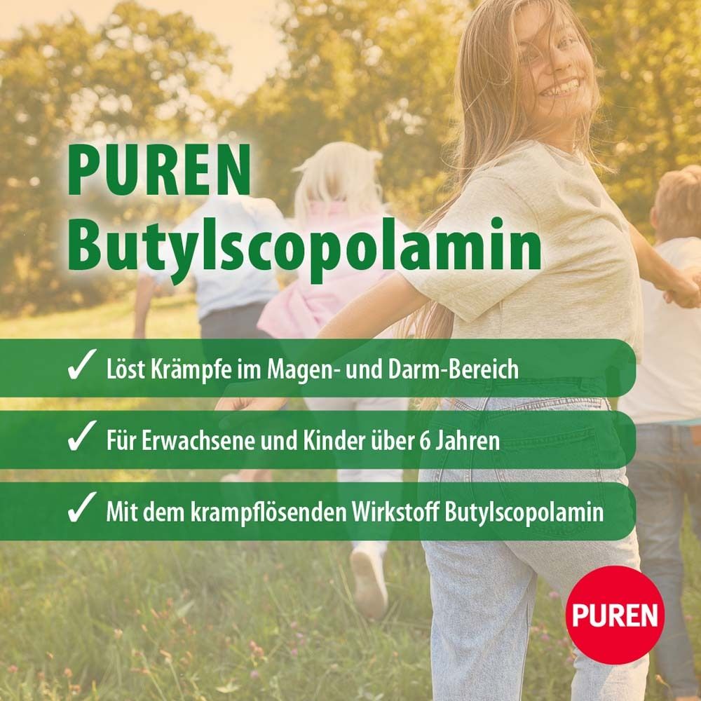 Butylscopolamin PUREN 10 mg überzogene Tabletten