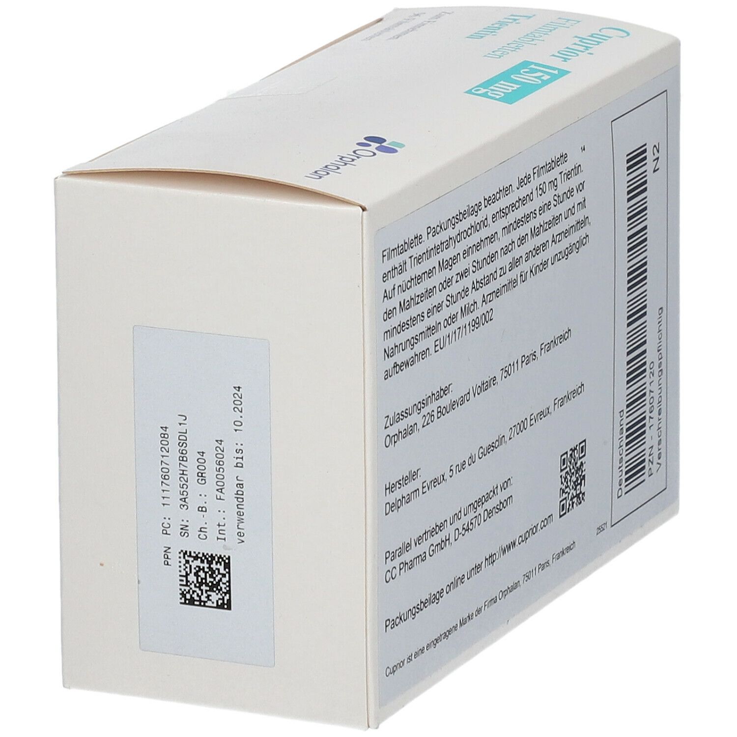CUPRIOR 150 mg Filmtabletten