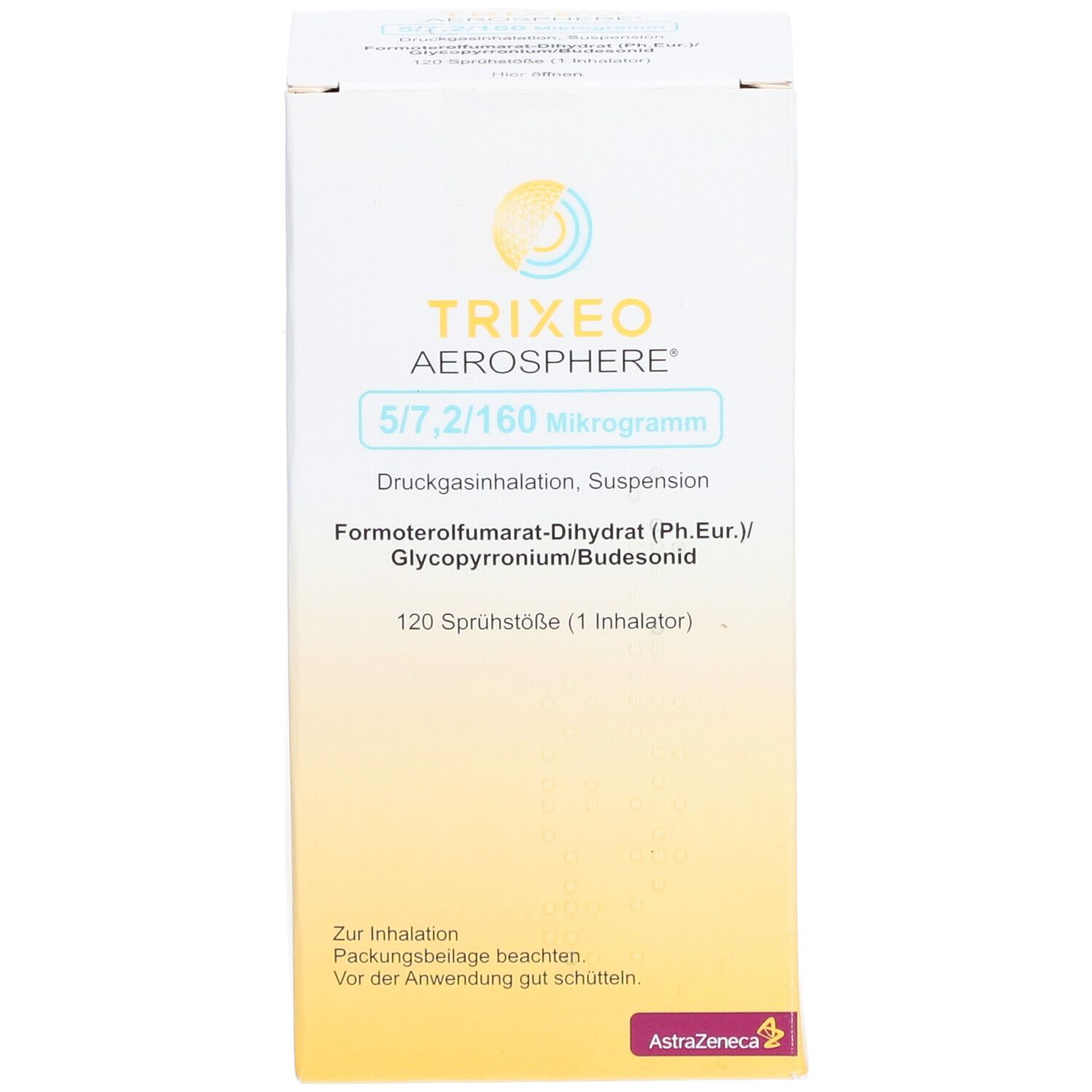 TRIXEO Aerosphere 5/7,2/160µg Druckgasinh.120ED