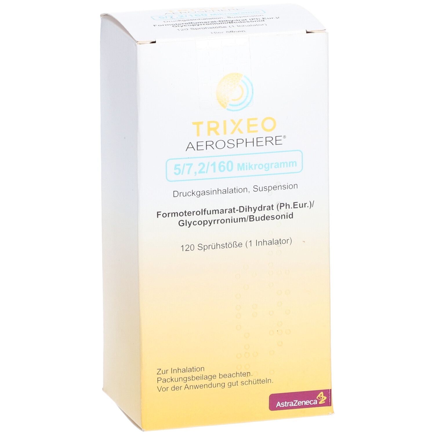 TRIXEO Aerosphere 5/7,2/160µg Druckgasinh.120ED