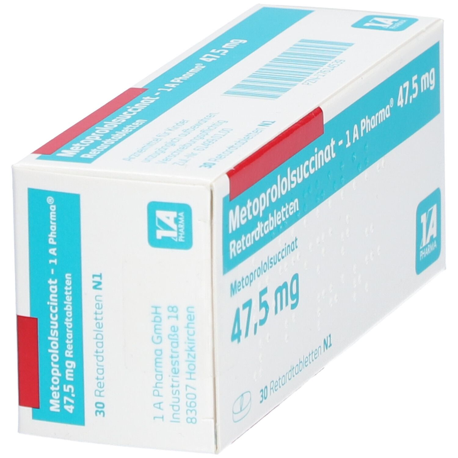 Metoprololsuccinat-1A Phar.47,5 Retardtabletten 30 St Retard-Tabletten