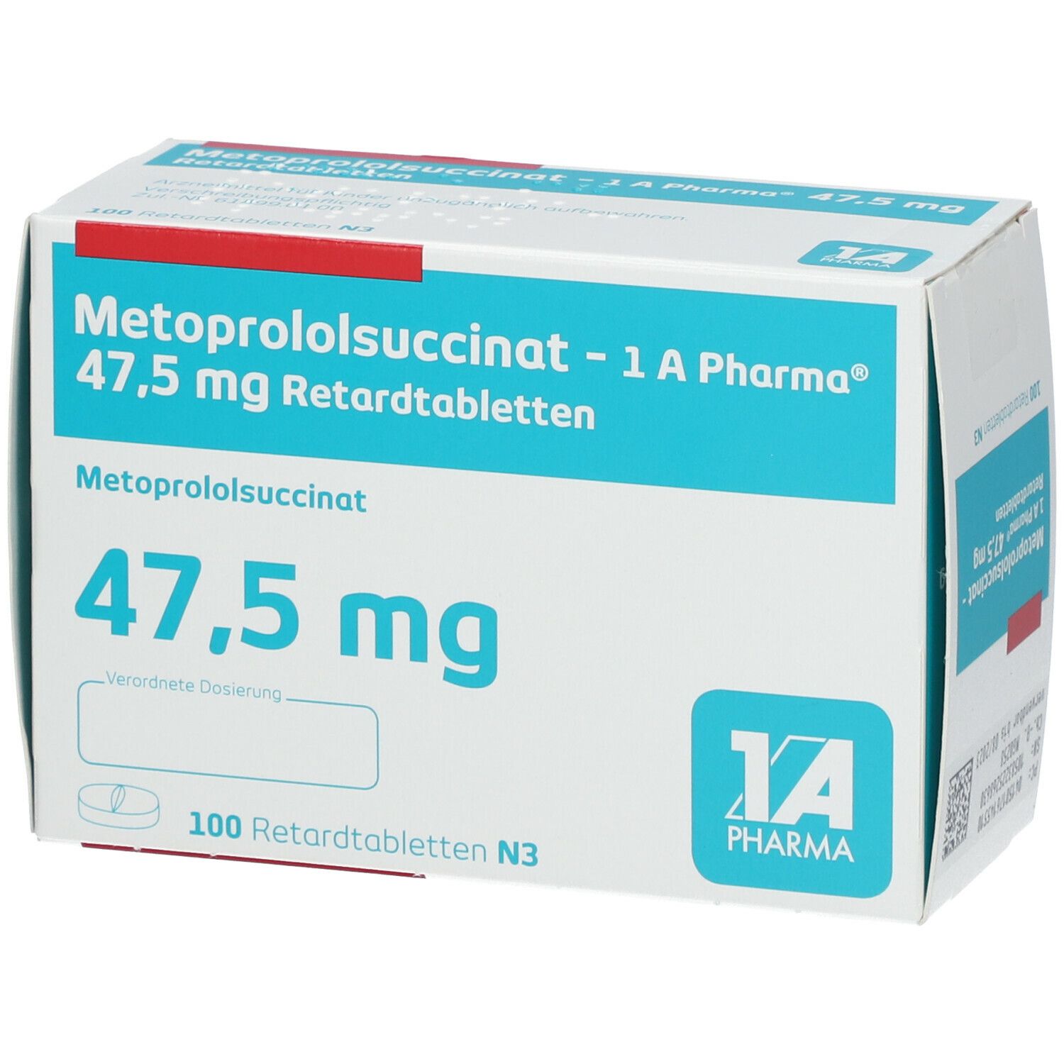 Metoprololsuccinat AL 47,5 mg Retardtabletten 100 St Retard-Tabletten