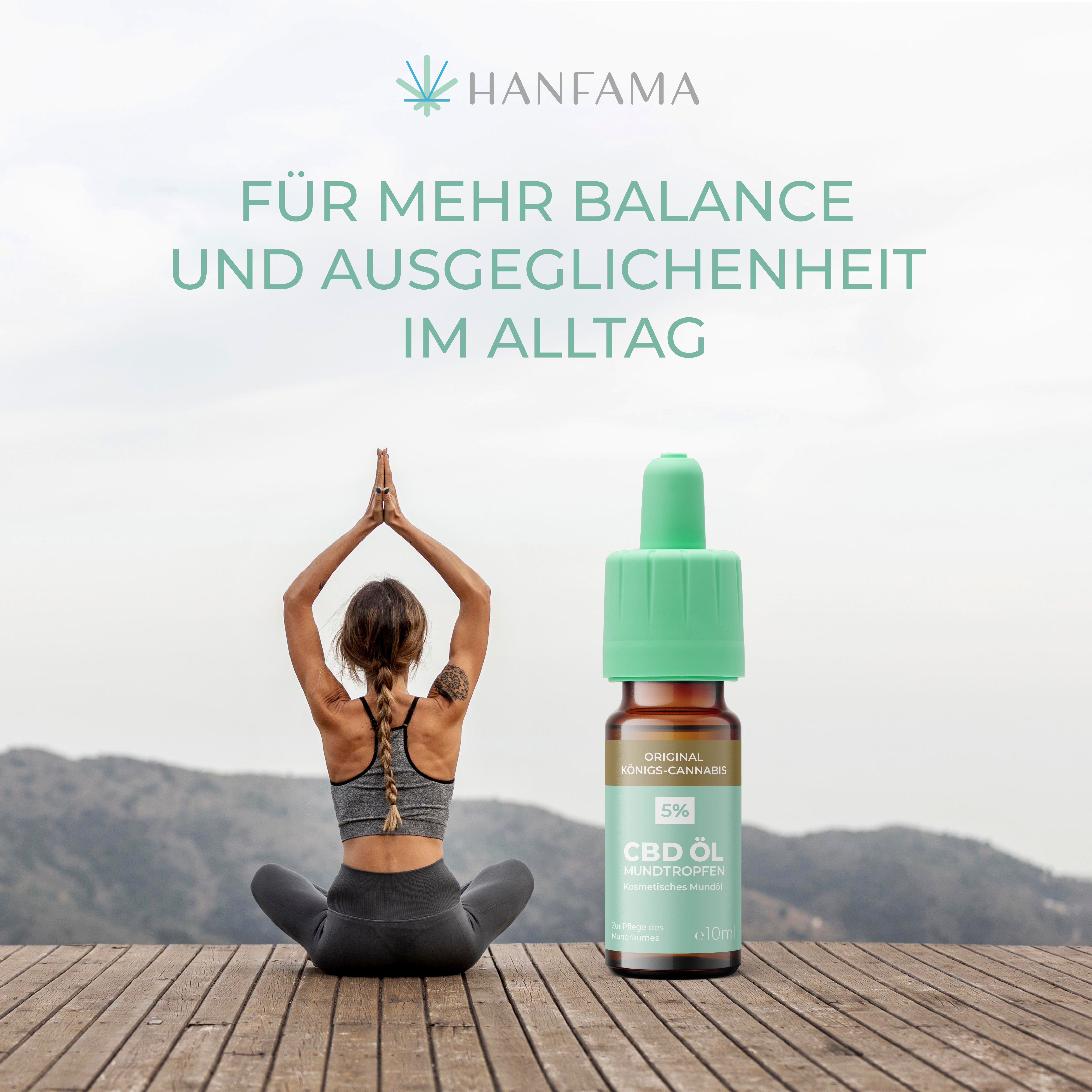 Hanfama 5% CBD Öl Mundtropfen 10 ml Tropfen