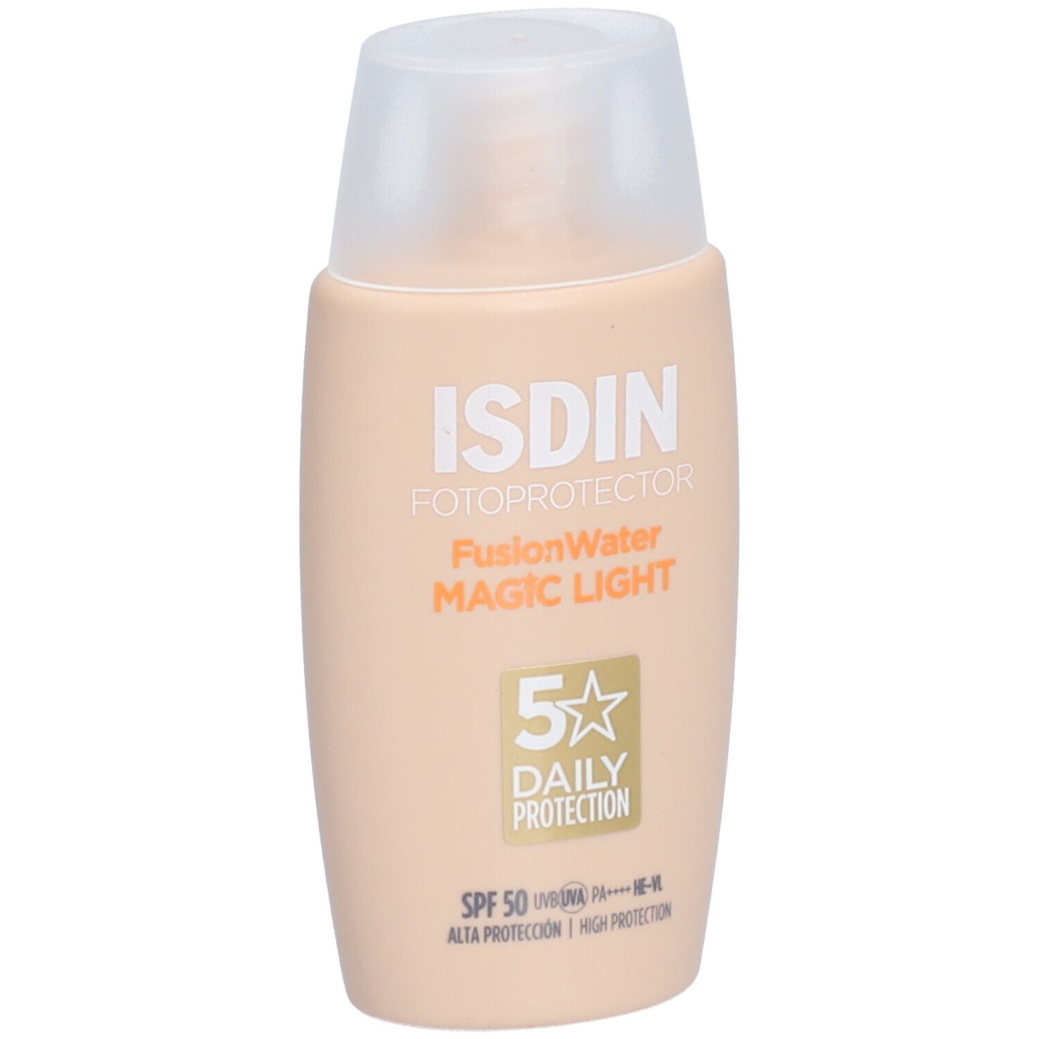 Fotoprotector ISDIN Fusion Water Color Light LSF 50 ultraleichter getönter Sonnenschutz für helle Haut
