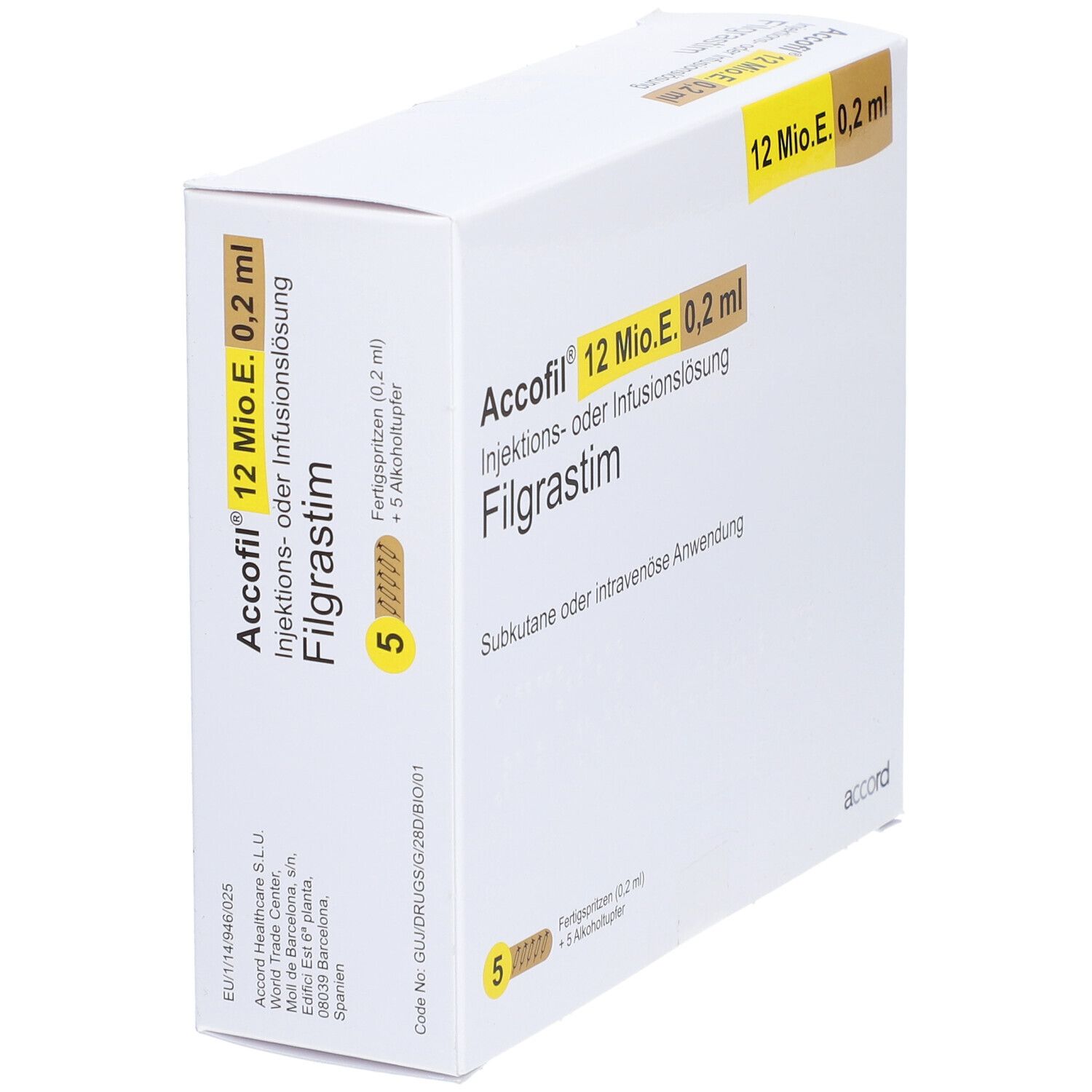 Accofil® 12 Mio.E./0,2 ml Inj.-/Inf.-Lsg.i.e.F.-Sp.