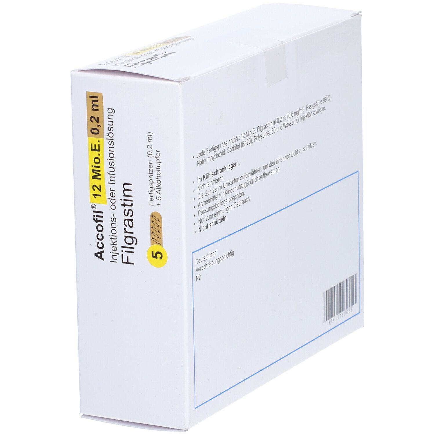 Accofil® 12 Mio.E./0,2 ml Inj.-/Inf.-Lsg.i.e.F.-Sp.