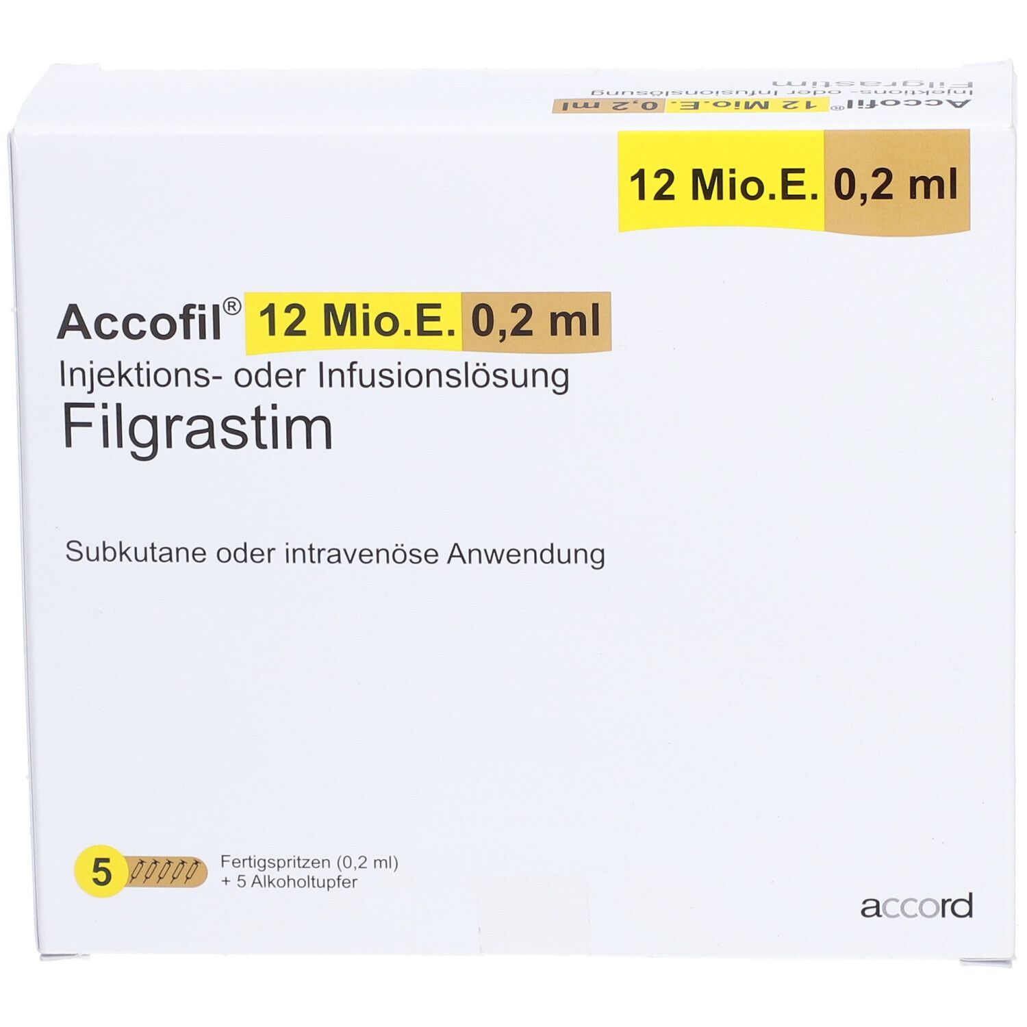 Accofil® 12 Mio.E./0,2 ml Inj.-/Inf.-Lsg.i.e.F.-Sp.