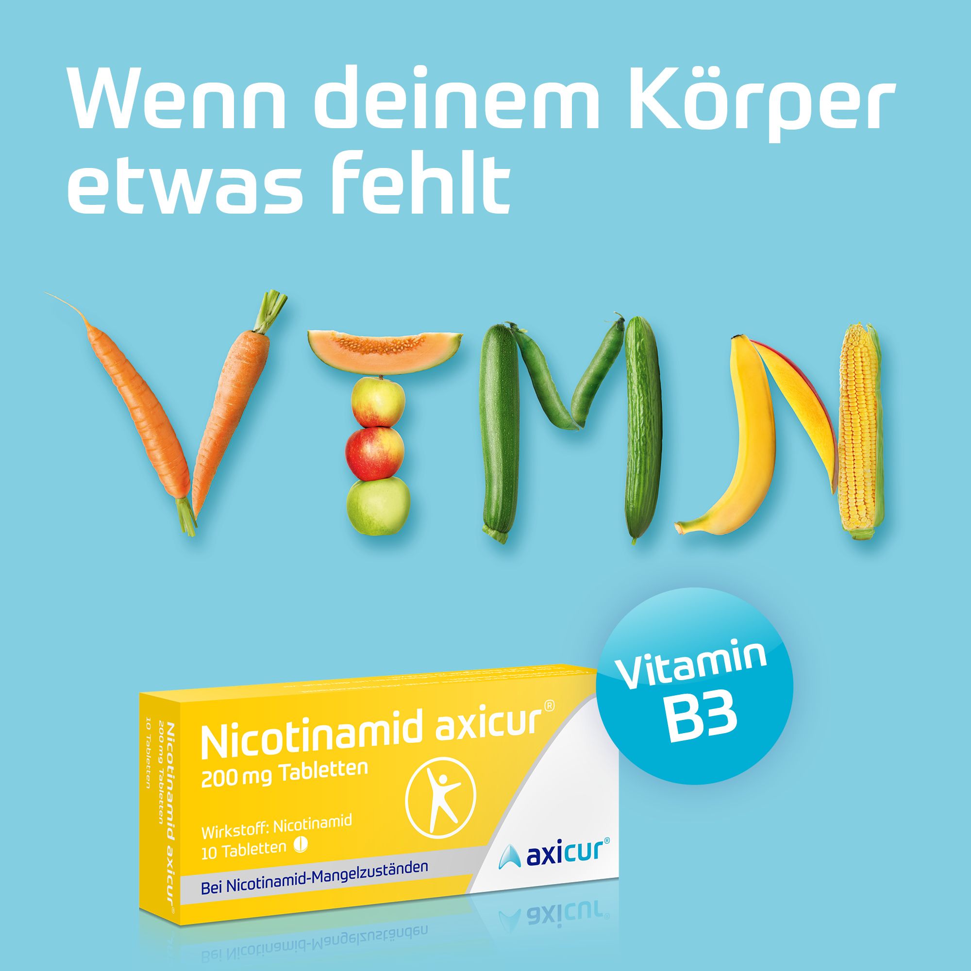 Nicotinamid axicur 200 mg Tabletten